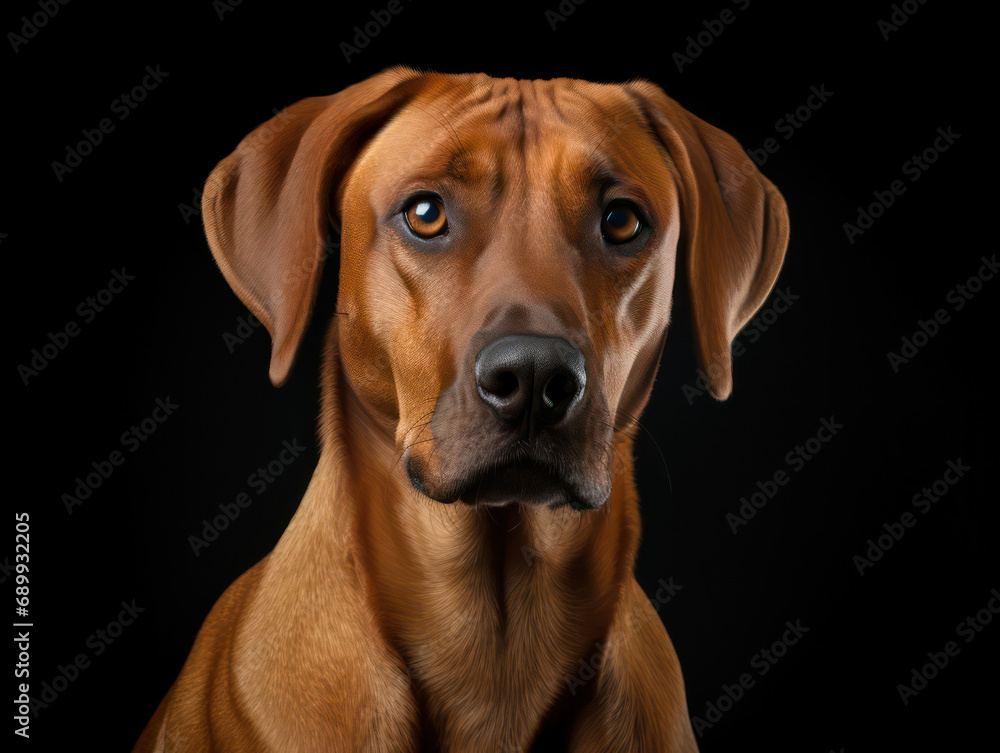 Rhodesian Ridgeback Dog Studio Shot, Isolated on Clear Background, Generative AI Rhodesian Ridgeback Dog Studio Shot, Isolated on Clear Background, Generative AI