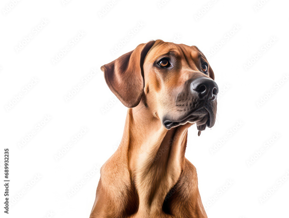 Rhodesian Ridgeback Dog Studio Shot, Isolated on Clear Background, Generative AI Rhodesian Ridgeback Dog Studio Shot, Isolated on Clear Background, Generative AI