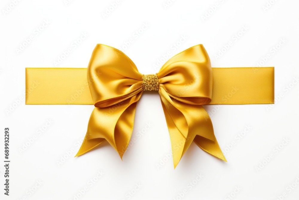 A minimalist representation of a Goldenrod ribbon. Generative AI. A minimalist representation of a Goldenrod ribbon. Generative AI.