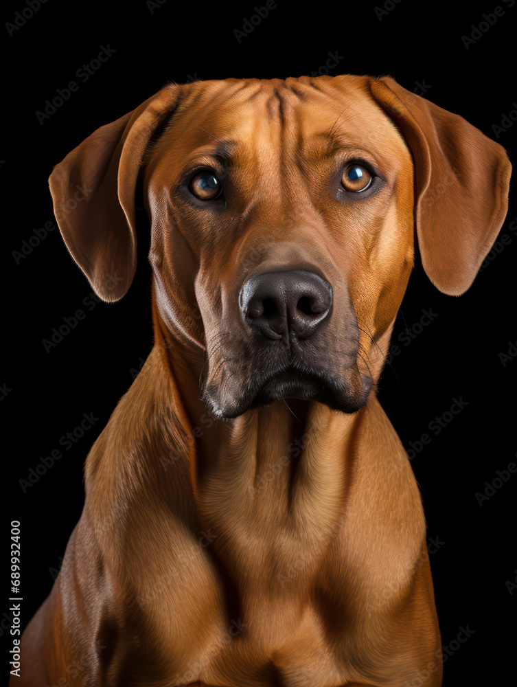 Rhodesian Ridgeback Dog Studio Shot, Isolated on Clear Background, Generative AI Rhodesian Ridgeback Dog Studio Shot, Isolated on Clear Background, Generative AI