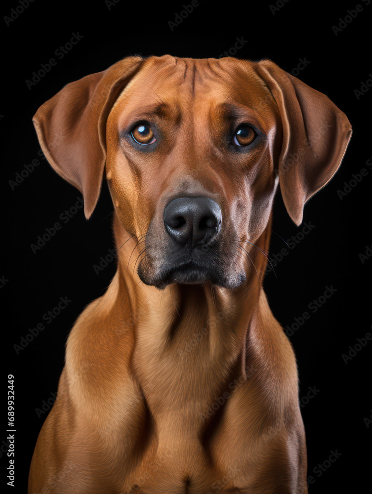 Rhodesian Ridgeback Dog Studio Shot, Isolated on Clear Background, Generative AI Rhodesian Ridgeback Dog Studio Shot, Isolated on Clear Background, Generative AI