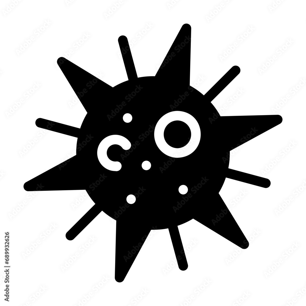Obraz premium sea urchins Solid icon