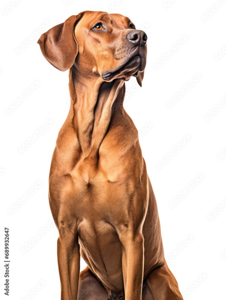 Rhodesian Ridgeback Dog Studio Shot, Isolated on Clear Background, Generative AI Rhodesian Ridgeback Dog Studio Shot, Isolated on Clear Background, Generative AI