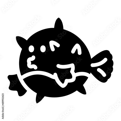 puffer fish Solid icon