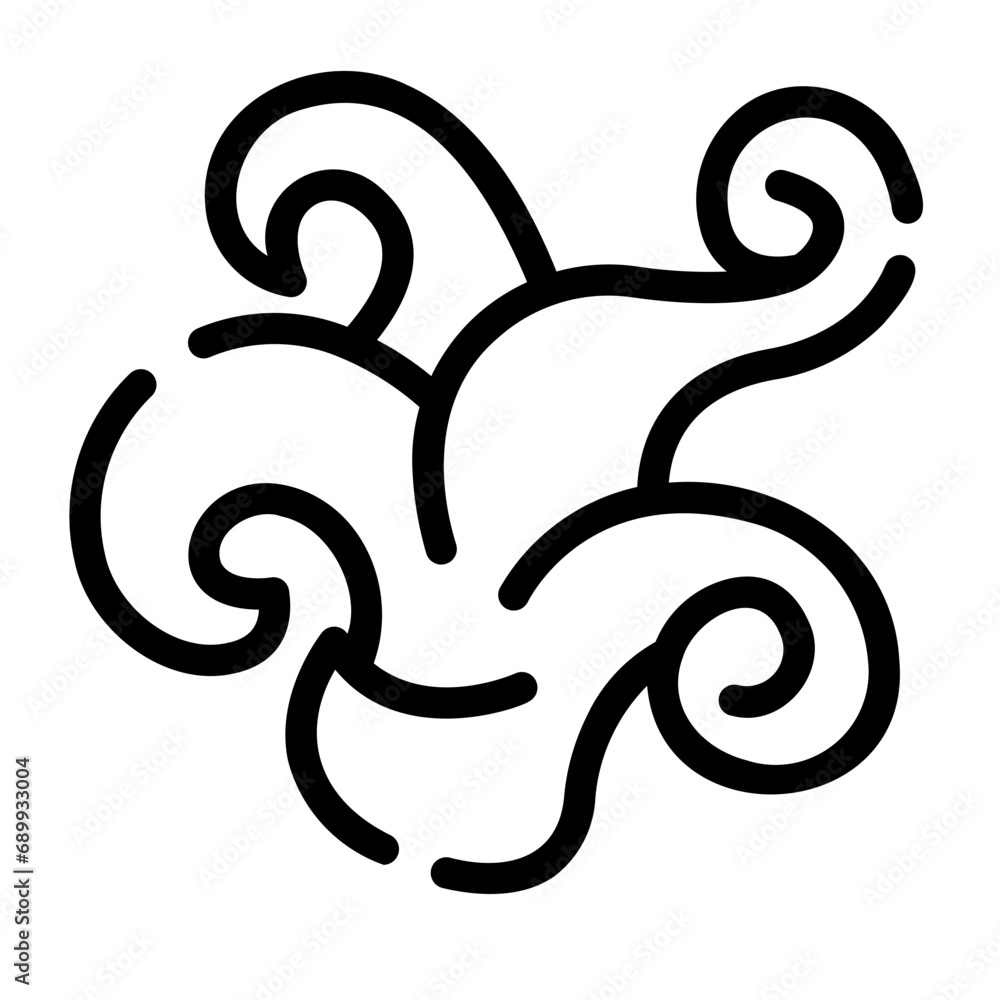 Fototapeta premium octopus Line Icon