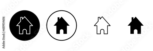 Home icons set. House vector icon. Address