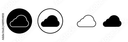 Cloud icons set. cloud computing icon