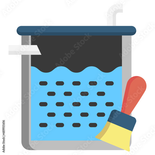 Septic Tank Cleaning multi color icon, related to plumbing service, water, oil and gas.
