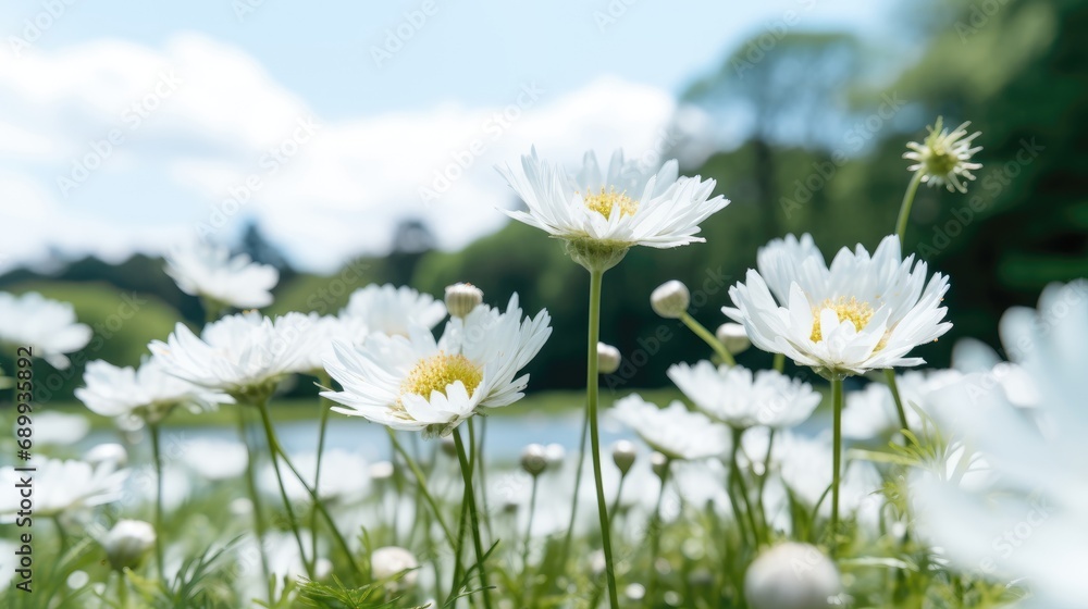 Flowers, background image, flower field, brightness, freshness, scenery, landscape, nature Flowers, background image, flower field, brightness, freshness, scenery, landscape, nature