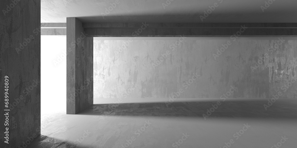Abstract architecture interior background. Modern concrete room Abstract architecture interior background. Modern concrete room