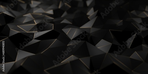 Dark triangle texture pattern background. Futuristic template element