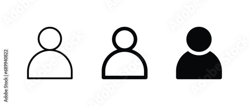User icon set vector illustration for web, ui, and mobile apps
