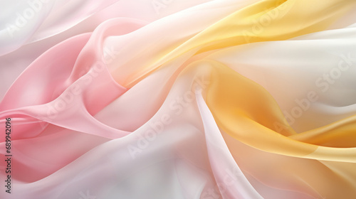 Abstract background with smooth elegant silk or satin wavy folds