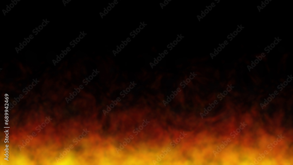 Fire flames on black background. Burning fire flame. Abstract background on the theme of fire, Burning fields.