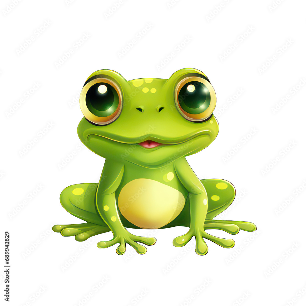 Green frog cartoon Green frog cartoon