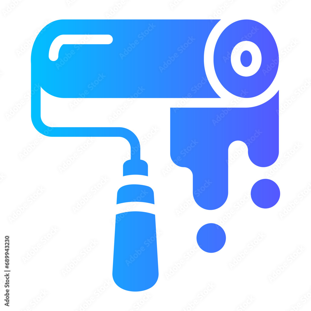 paint roller Gradient icon paint roller Gradient icon