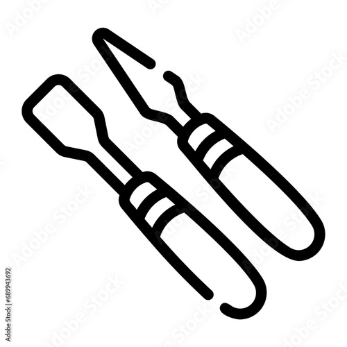 carving Line Icon