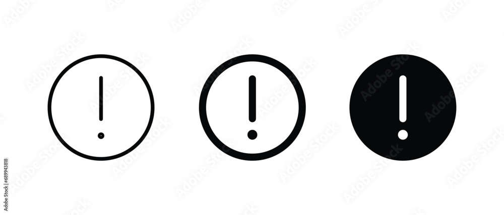 Warning icon vector illustration for web, ui, and mobile apps Warning icon vector illustration for web, ui, and mobile apps