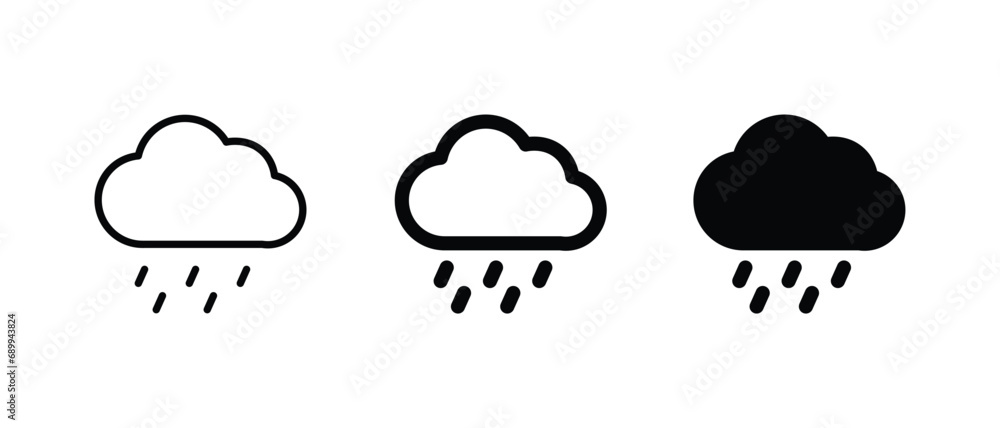 Weather icon set vector illustration for web, ui, and mobile apps Weather icon set vector illustration for web, ui, and mobile apps