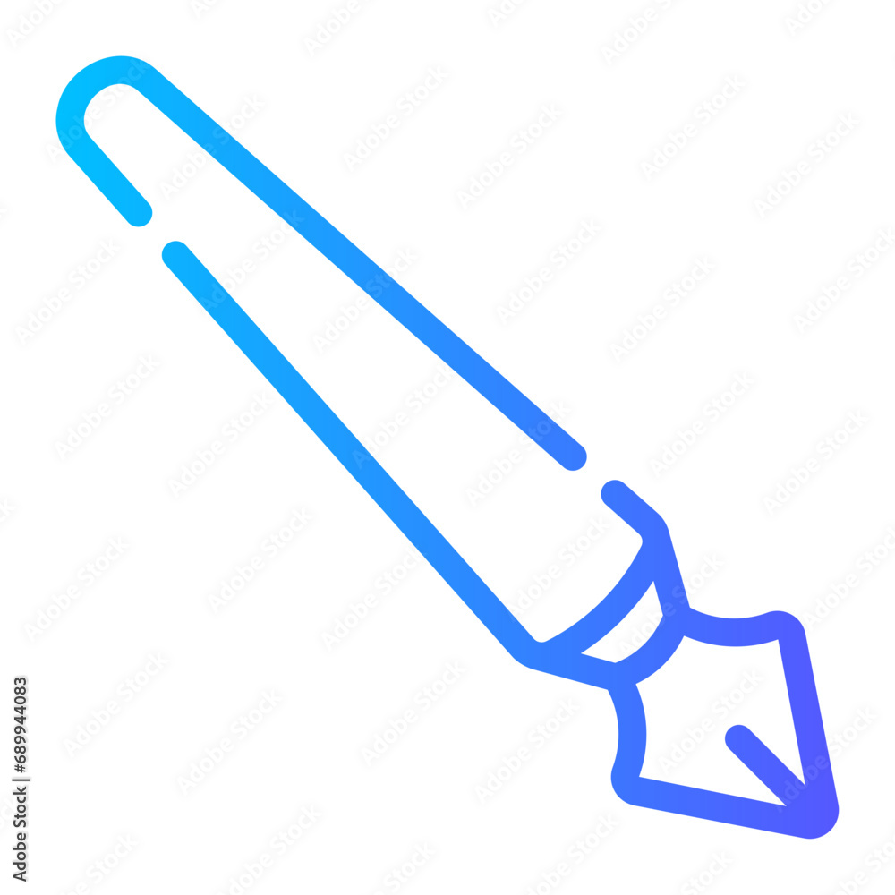pen tools Line Gradient Icon pen tools Line Gradient Icon