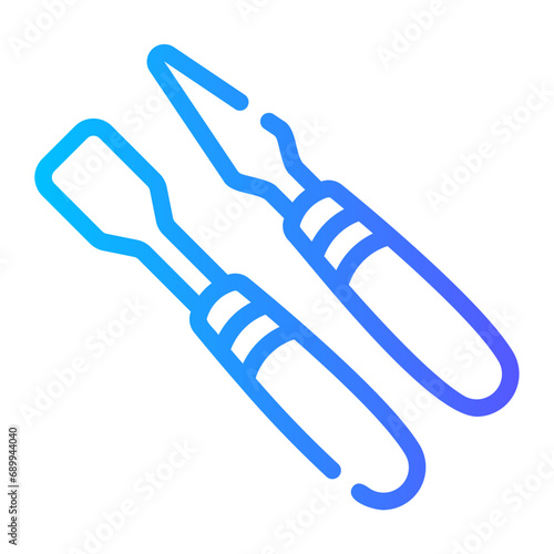 carving Line Gradient Icon