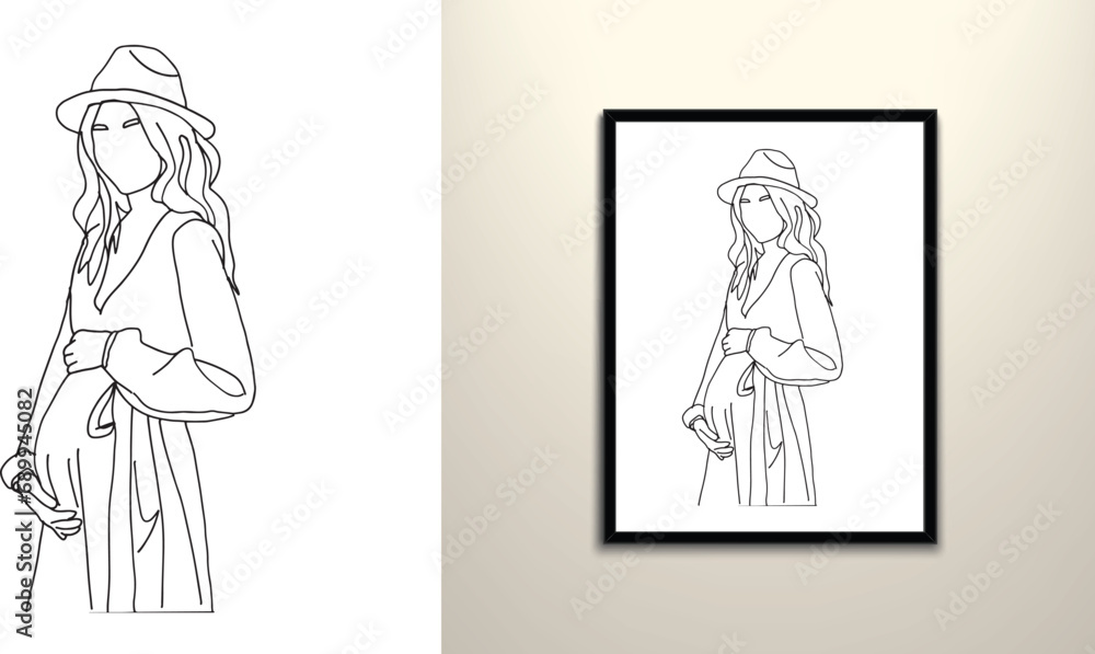 Cute pregnancy wall print decor Cute pregnancy wall print decor