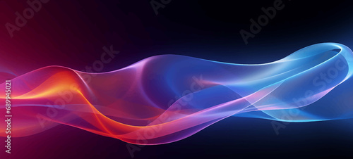 swirl vitality fractal smooth dynamic form neon flame flowing glowing curve fantasy futuristic 