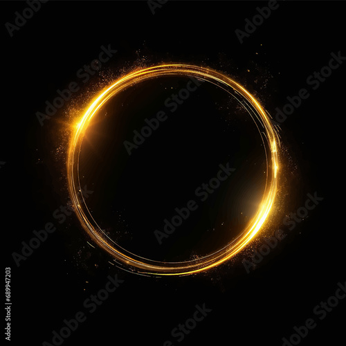 mystic rays sphere flare lens optical shine spin glitter magic ring illuminated glow aura effect