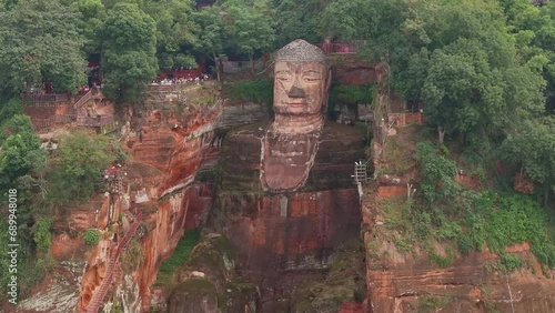 Leshan Giant Buddha, Sichuan, China, stone carved Buddha