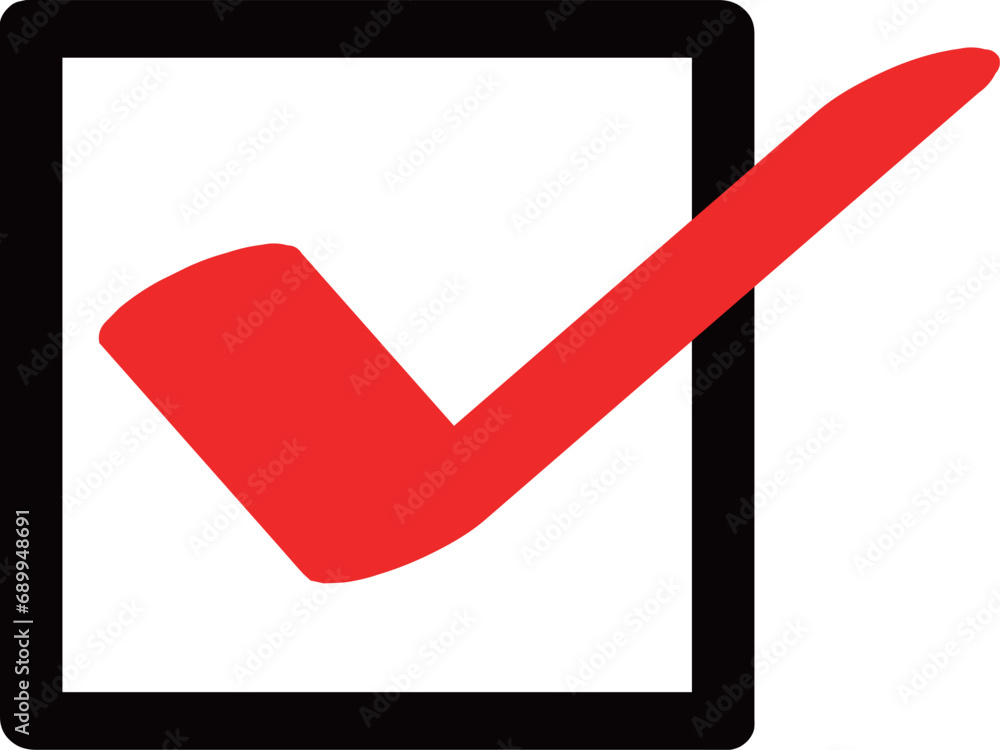 Check mark icon. Checkbox icon. Vector illustration.
Check mark icon. Checkbox icon. Vector illustration.