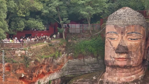 Leshan Giant Buddha, Sichuan, China, stone carved Buddha