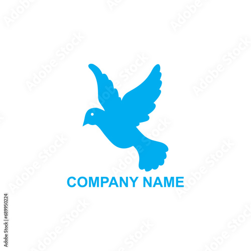 Flying bird dove logo