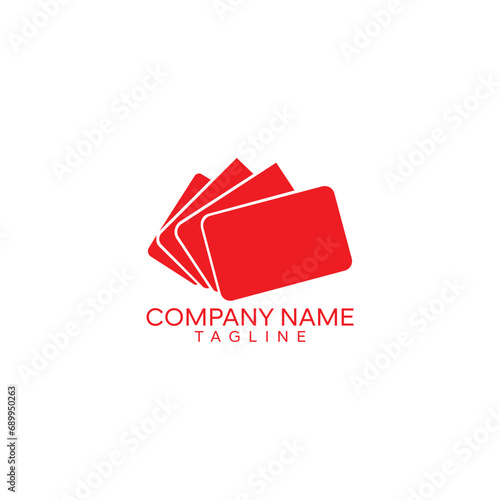 Modern illustration symbol for credit card logo template