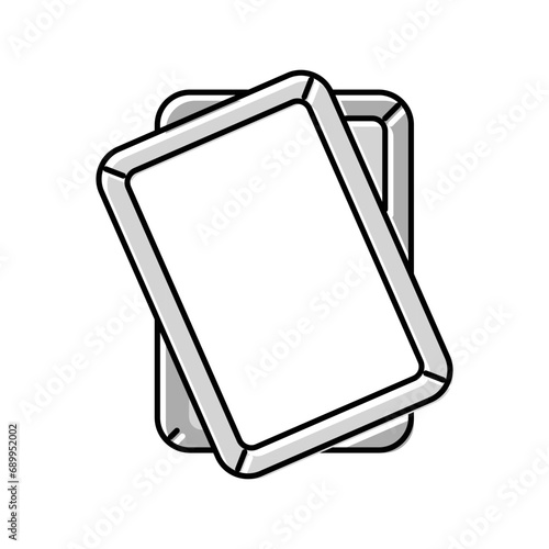 aluminum sheet pan kitchen cookware color icon vector. aluminum sheet pan kitchen cookware sign. isolated symbol illustration