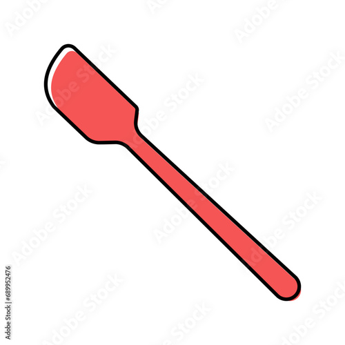 silicone spatula kitchen cookware color icon vector. silicone spatula kitchen cookware sign. isolated symbol illustration