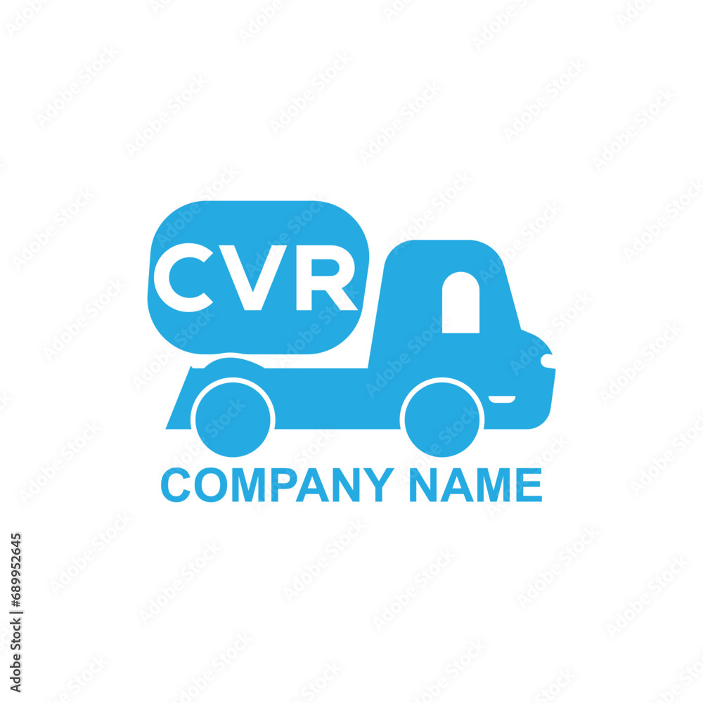 CVR letter combine delivery van. Express Van logo design inspiration CVR letter combine delivery van. Express Van logo design inspiration
