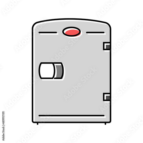 mini fridge garage tool color icon vector. mini fridge garage tool sign. isolated symbol illustration