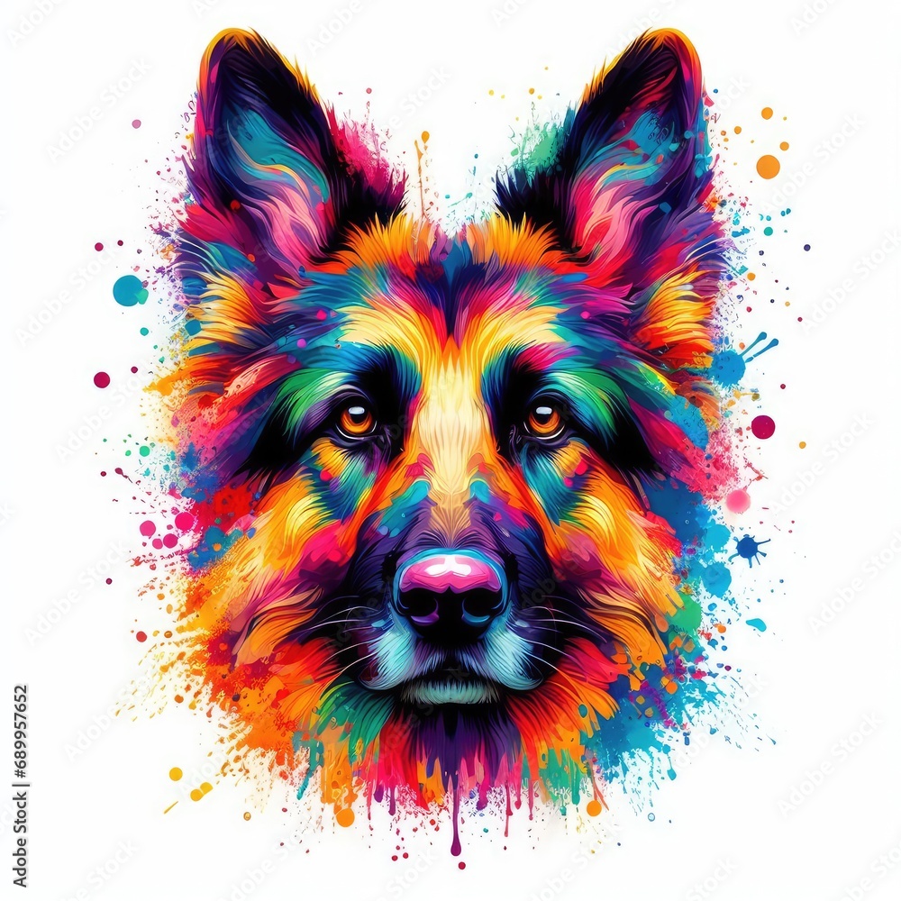 Ethereal Dog Portraits Ballet, GENERATIVE AI Ethereal Dog Portraits Ballet, GENERATIVE AI