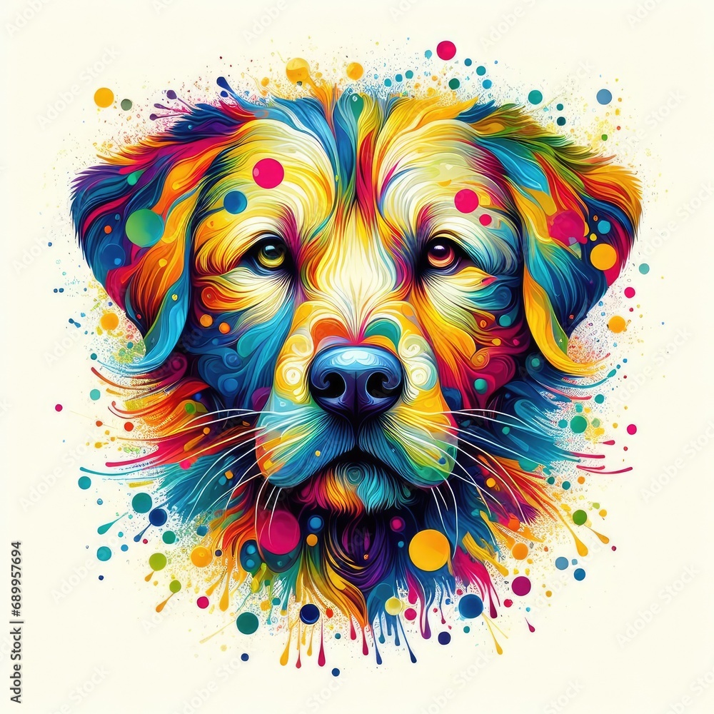 Fototapeta premium Ethereal Dog Portraits Ballet, GENERATIVE AI