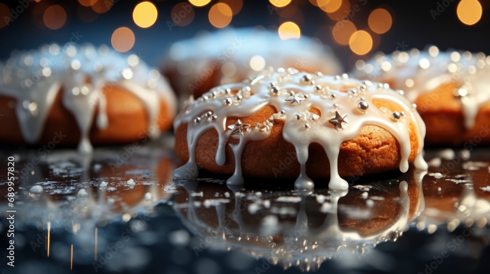 Christmas Ginger Honey Colorful Cookies , Background HD, Illustrations Christmas Ginger Honey Colorful Cookies , Background HD, Illustrations