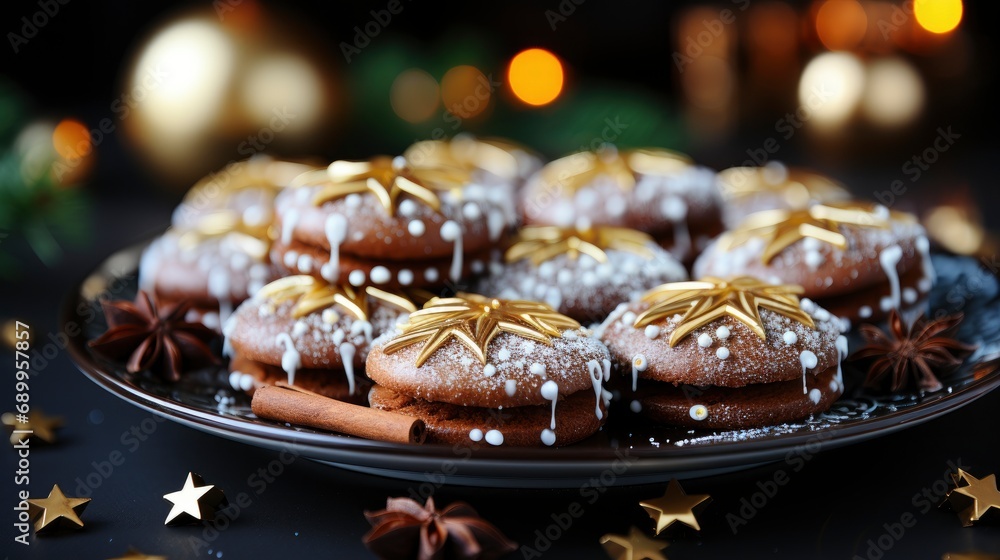 Christmas Gingerbread Cookies Tangerine Jam , Background HD, Illustrations