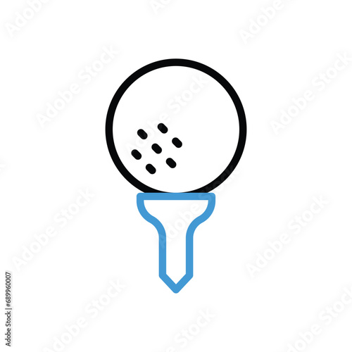 Golf Ball Icon vector stock illustration
