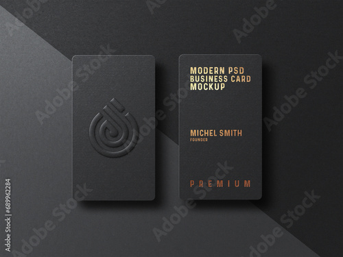 Canvas-taulu Modern simple luxury black and gold business card