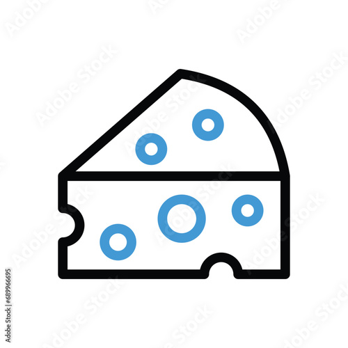 Cheese Icon vector stock illustration