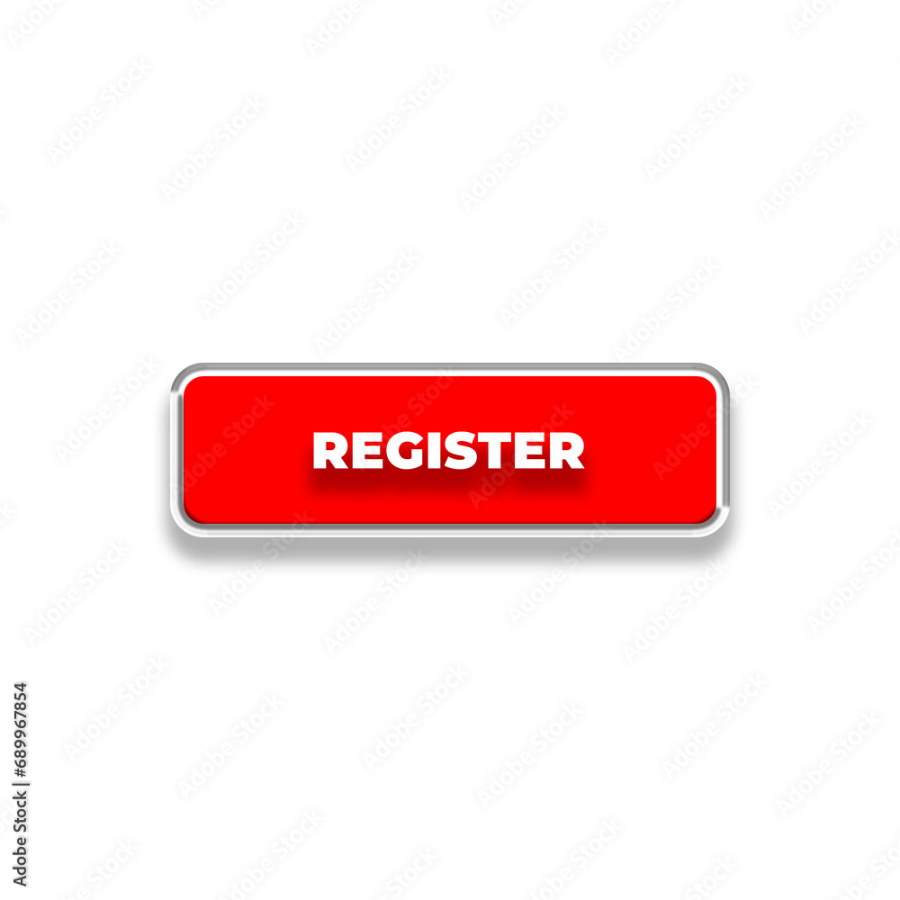 3d Register web buttons. Set of action button, Online button icons for UI UX website, mobile app. Different gradient colors and icons on rectangular forms with shadows. 3d Register web buttons. Set of action button, Online button icons for UI UX website, mobile app. Different gradient colors and icons on rectangular forms with shadows.