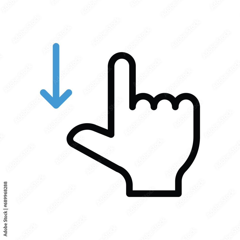 Scroll Icon vector stock illustration Scroll Icon vector stock illustration