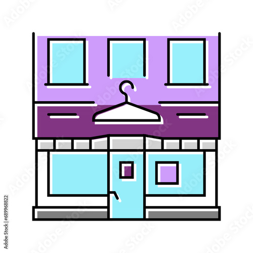 dry cleaner shop color icon vector. dry cleaner shop sign. isolated symbol illustration