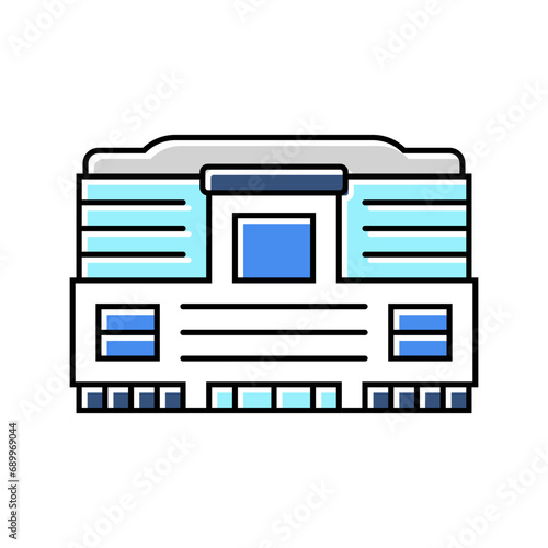 megastore shop color icon vector. megastore shop sign. isolated symbol illustration