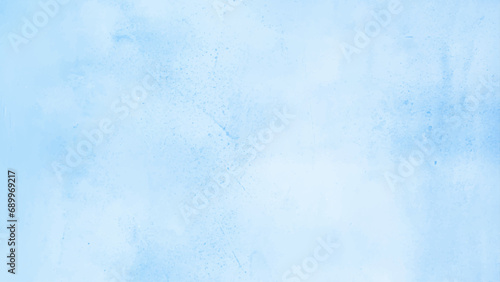 Soft sky blue paint aquarelle hand-painted watercolor background with watercolor stains, creative blue design with blue marble texture background used as cover, card, presentation and decoration.  blu