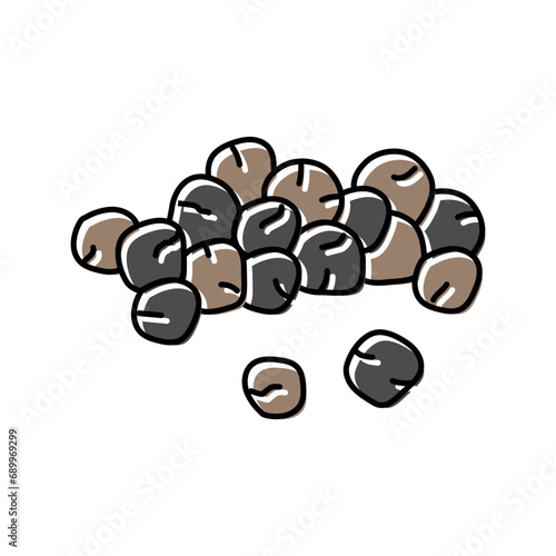 pepper food herb color icon vector. pepper food herb sign. isolated symbol illustration